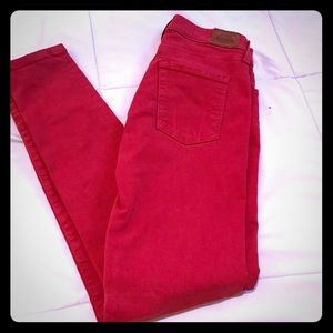 Fossil Red jeans